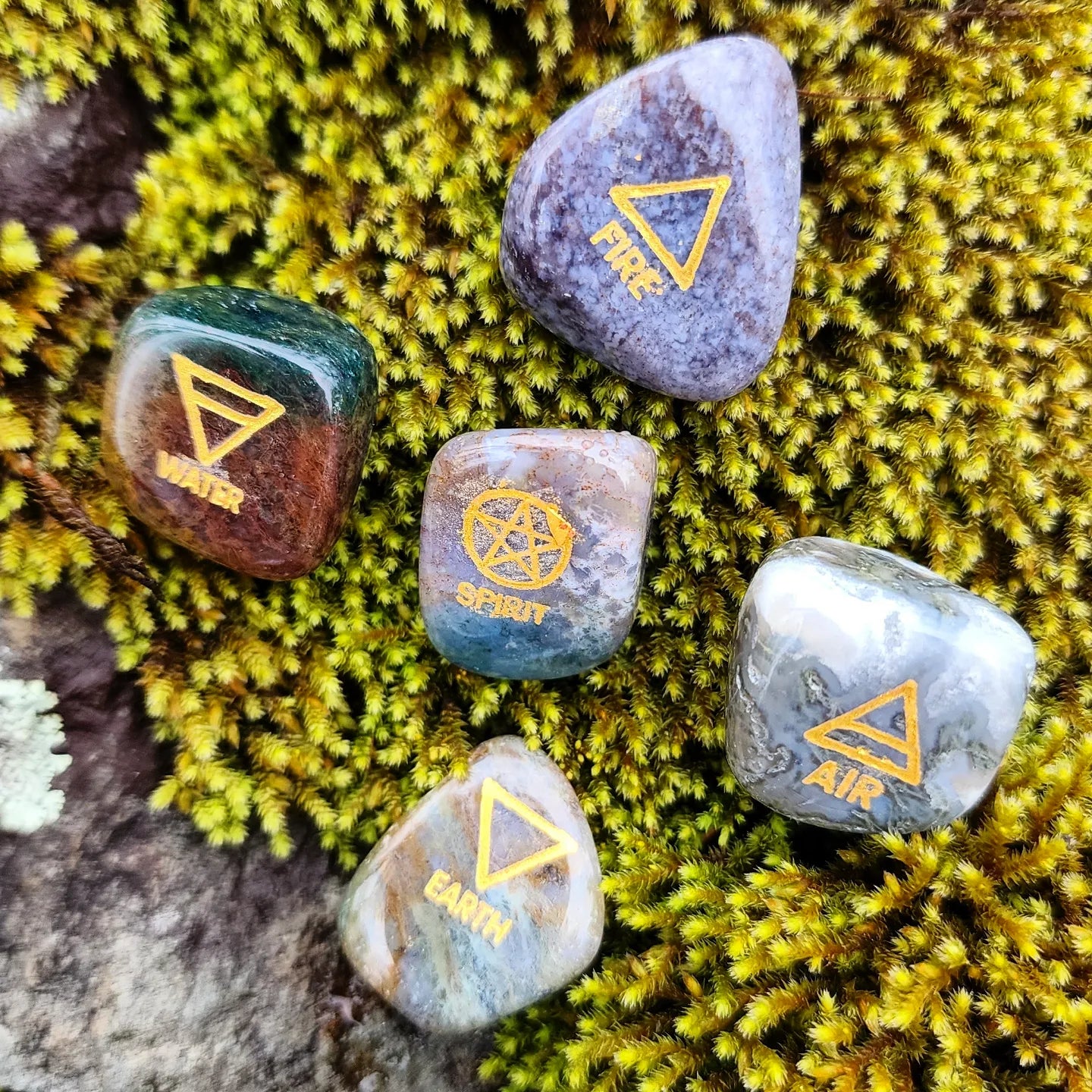 Elemental Stones- MOSS AGATE