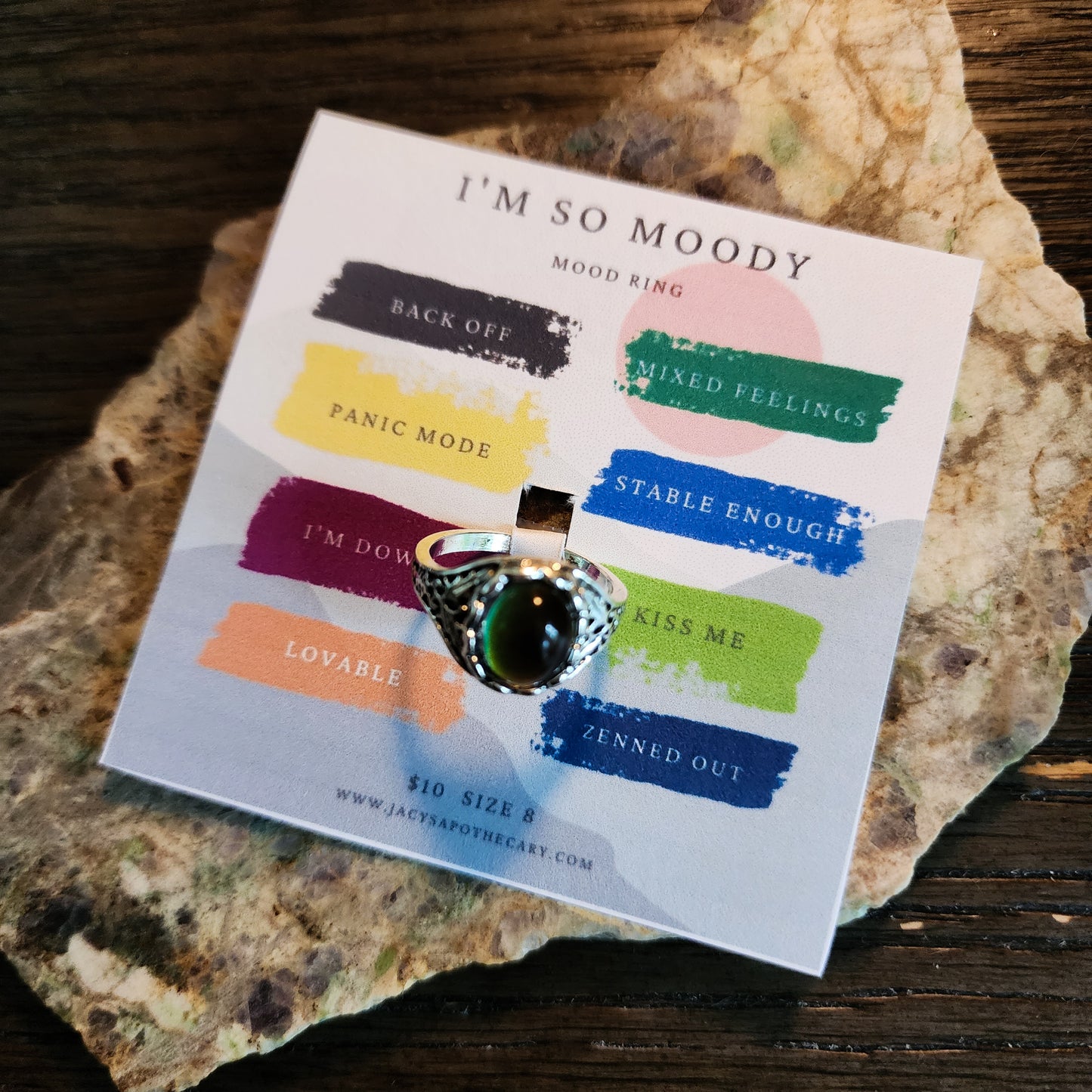 "I'm So Moody" Rings