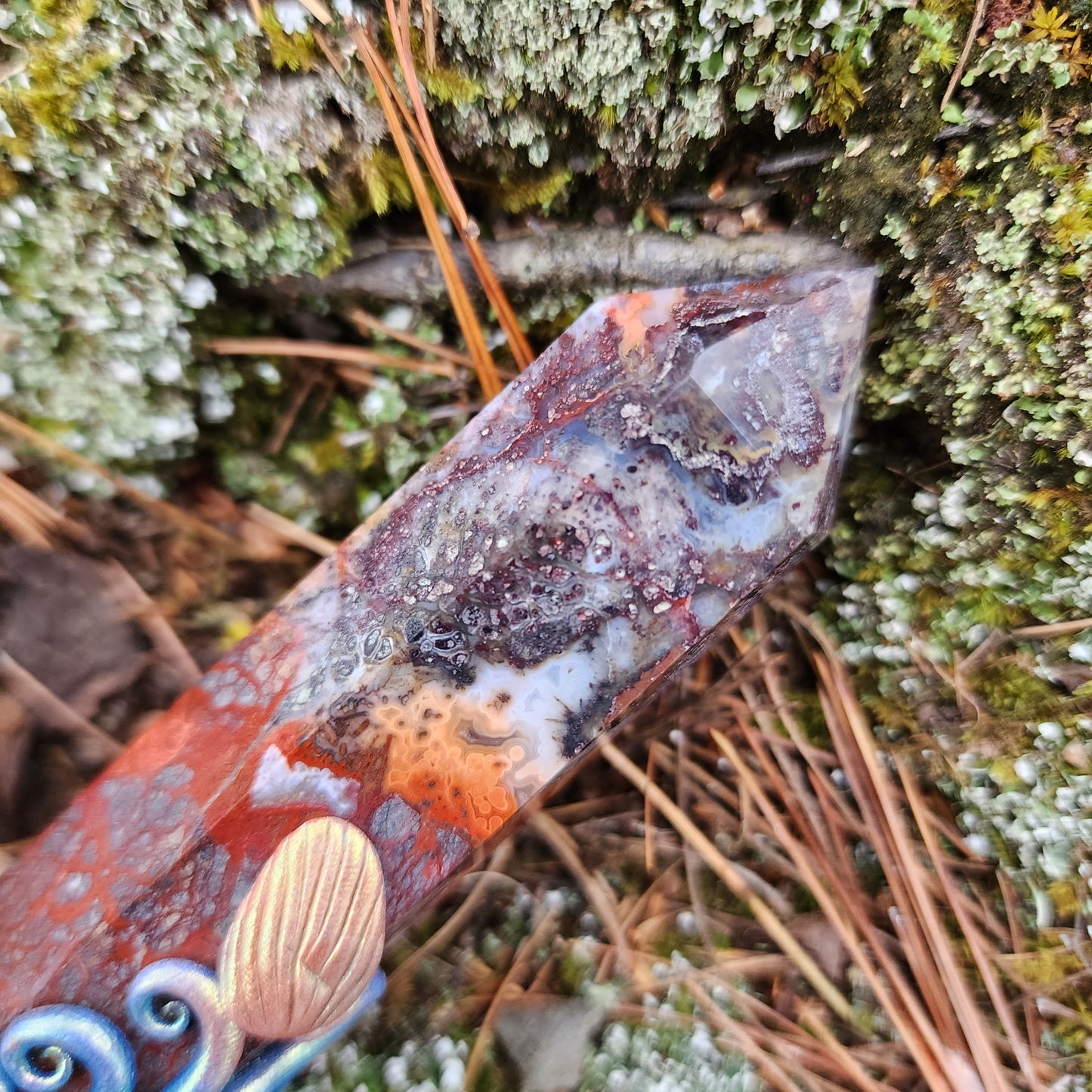 Vibrational Wands- Red Morracan Agate & Carnelian