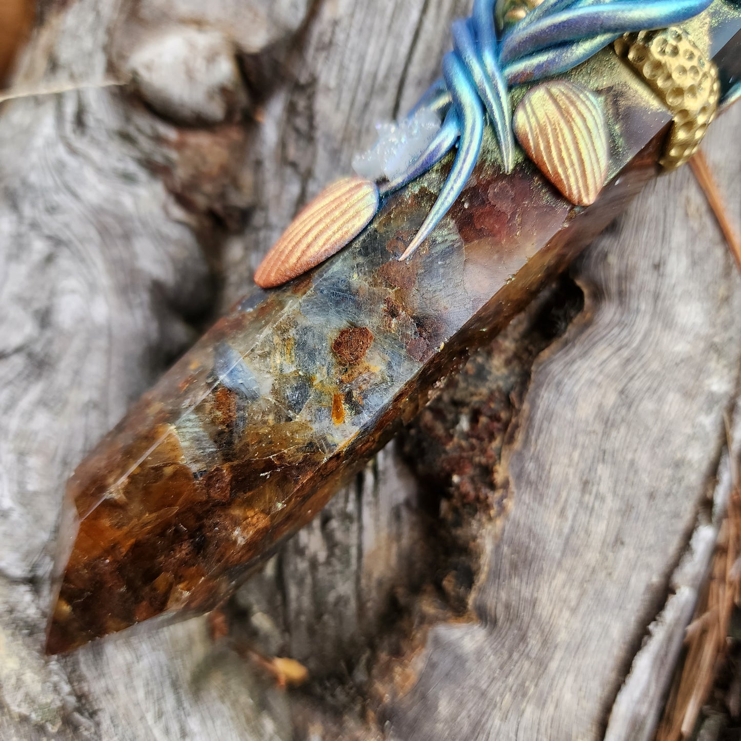 Vibrational Wands- Blue Fluorite & Kyanite