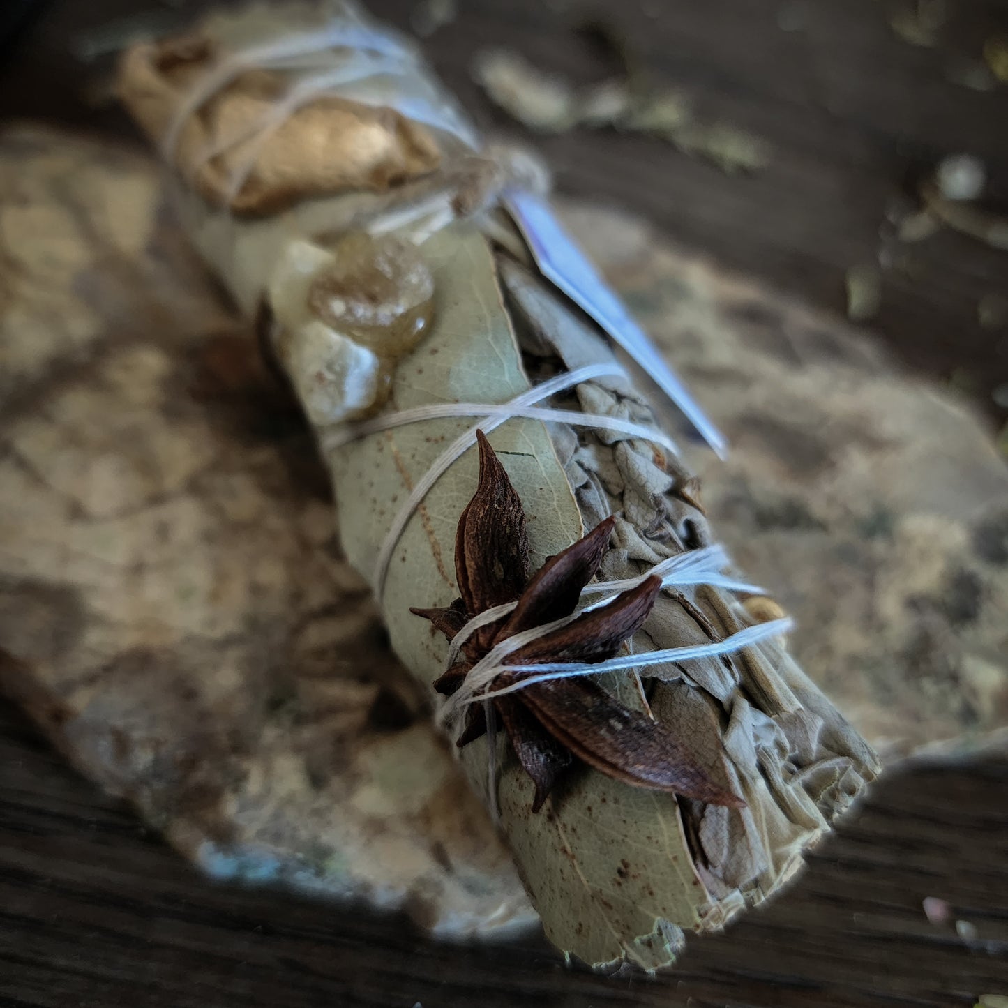 Cleansing Wand- WHITE SAGE + ANICE + COPAL + GINGER