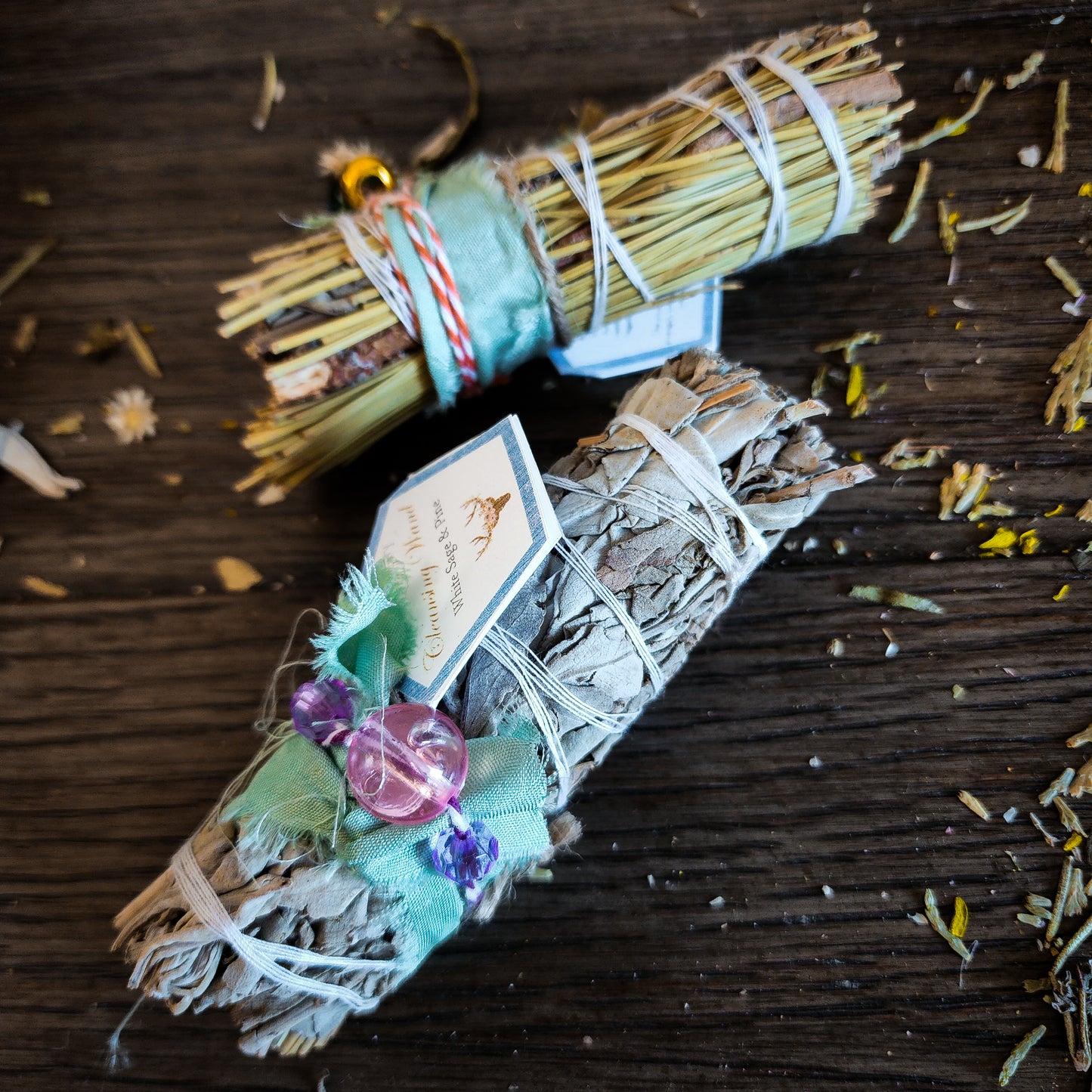 Cleansing Wand- WHITE SAGE AND PINE