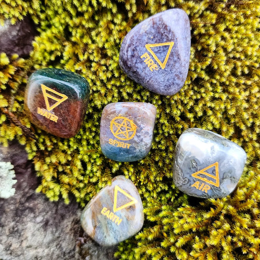 Elemental Stones- MOSS AGATE