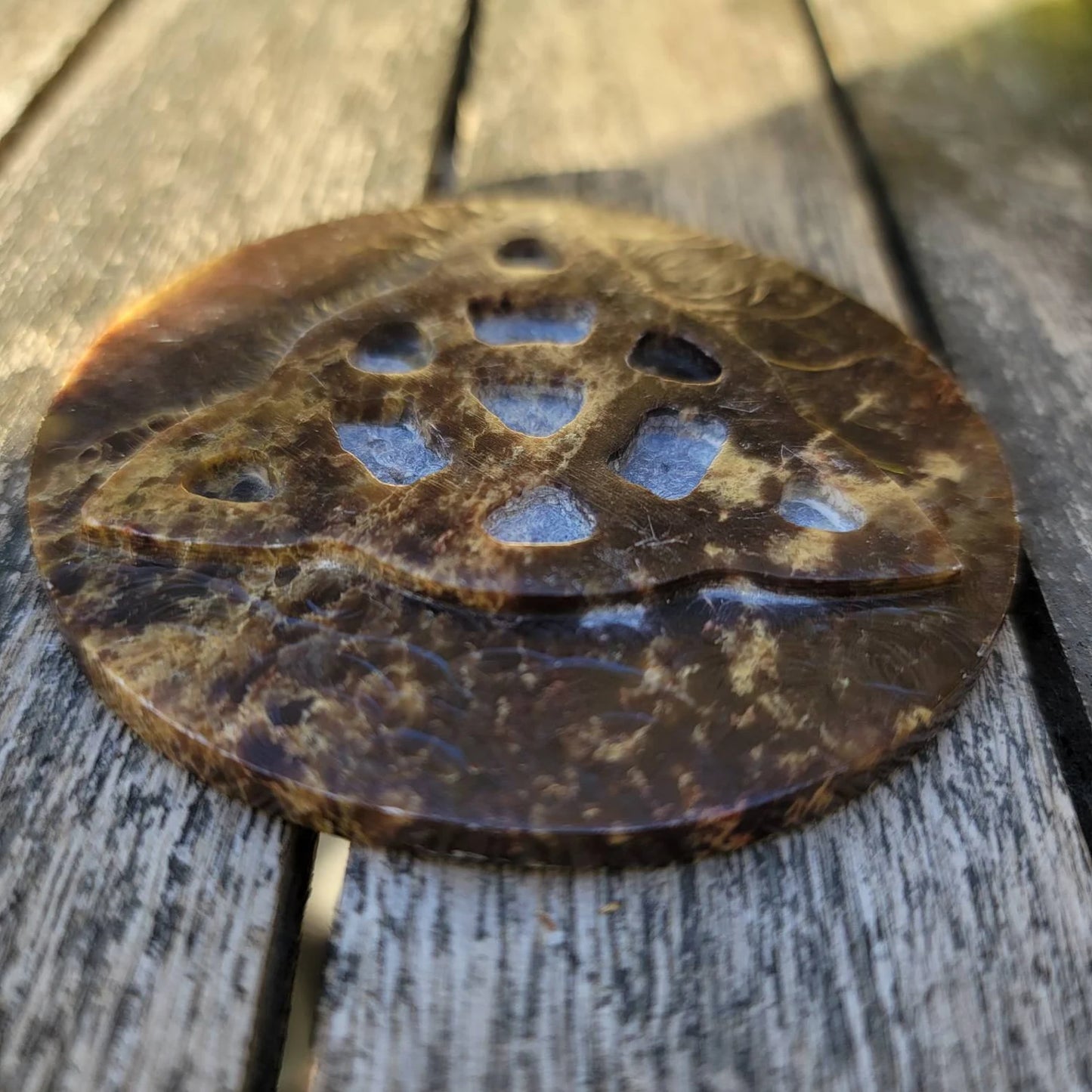 Triquetra Soapstone Altar/Cleansing Tile