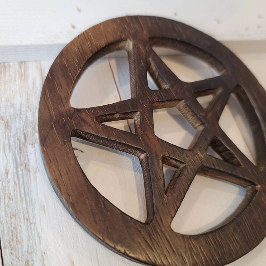 Pentacle Altar Wooden Tile